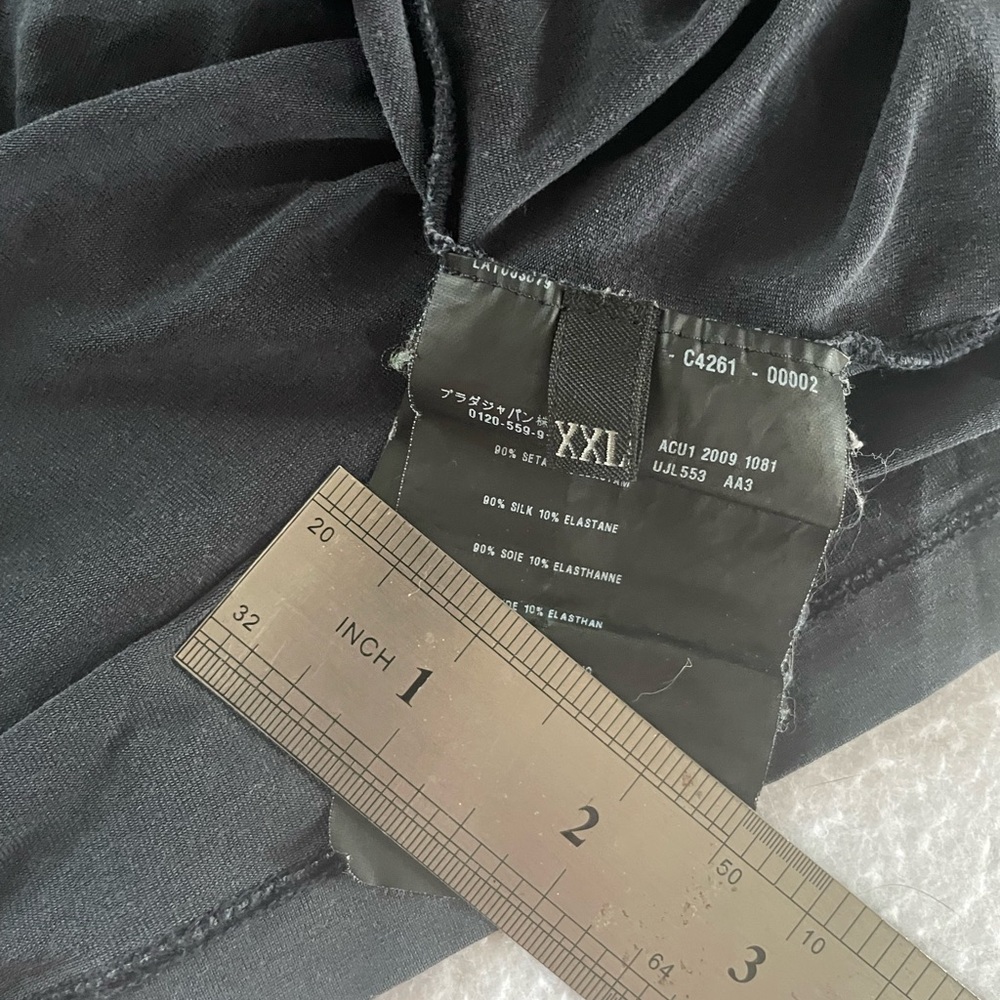 Prada Solid Blue Long Sleeve Button Down Silk Ble… - image 3